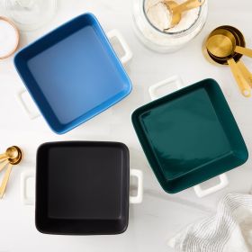 Square Stoneware Baking Dish (Color: black)