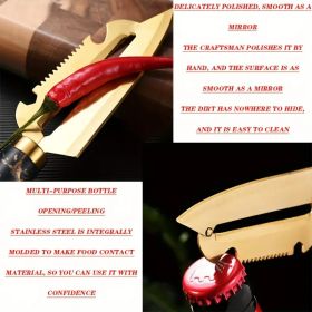 Professional Multifunctional Stainless Steel Peeler Set - Anti-rust Kitchen Tool for Fruits, Vegetables (Quantity: 3pc fruit and vegetable peeler)