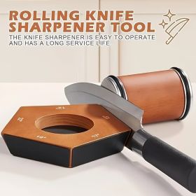 Rolling Knife Sharpener Kit 5 Magnetic Angles 12 Degrees, 15 Degrees, 17 Degrees, 19 Degrees, 22 Degrees. Professional Rolling Knife Sharpening T (Option: 1PCS)